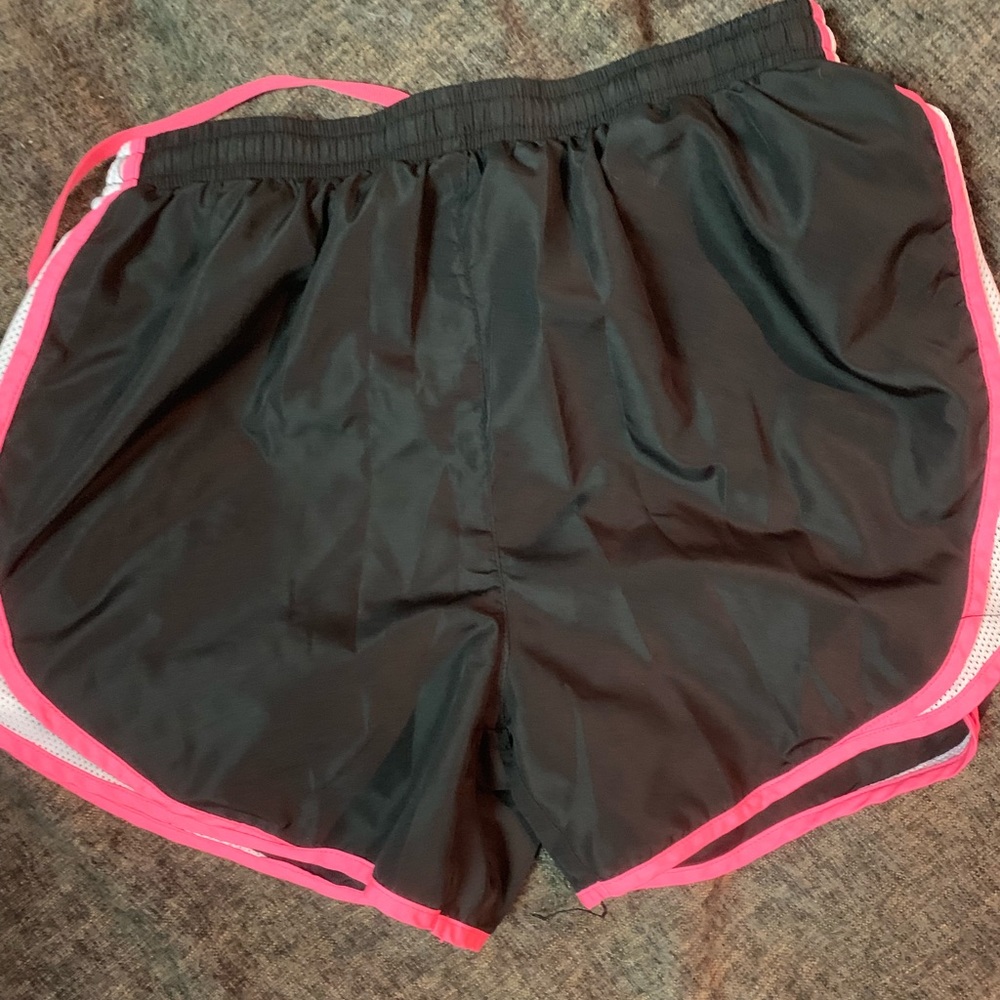 Black and Pink Running Shorts